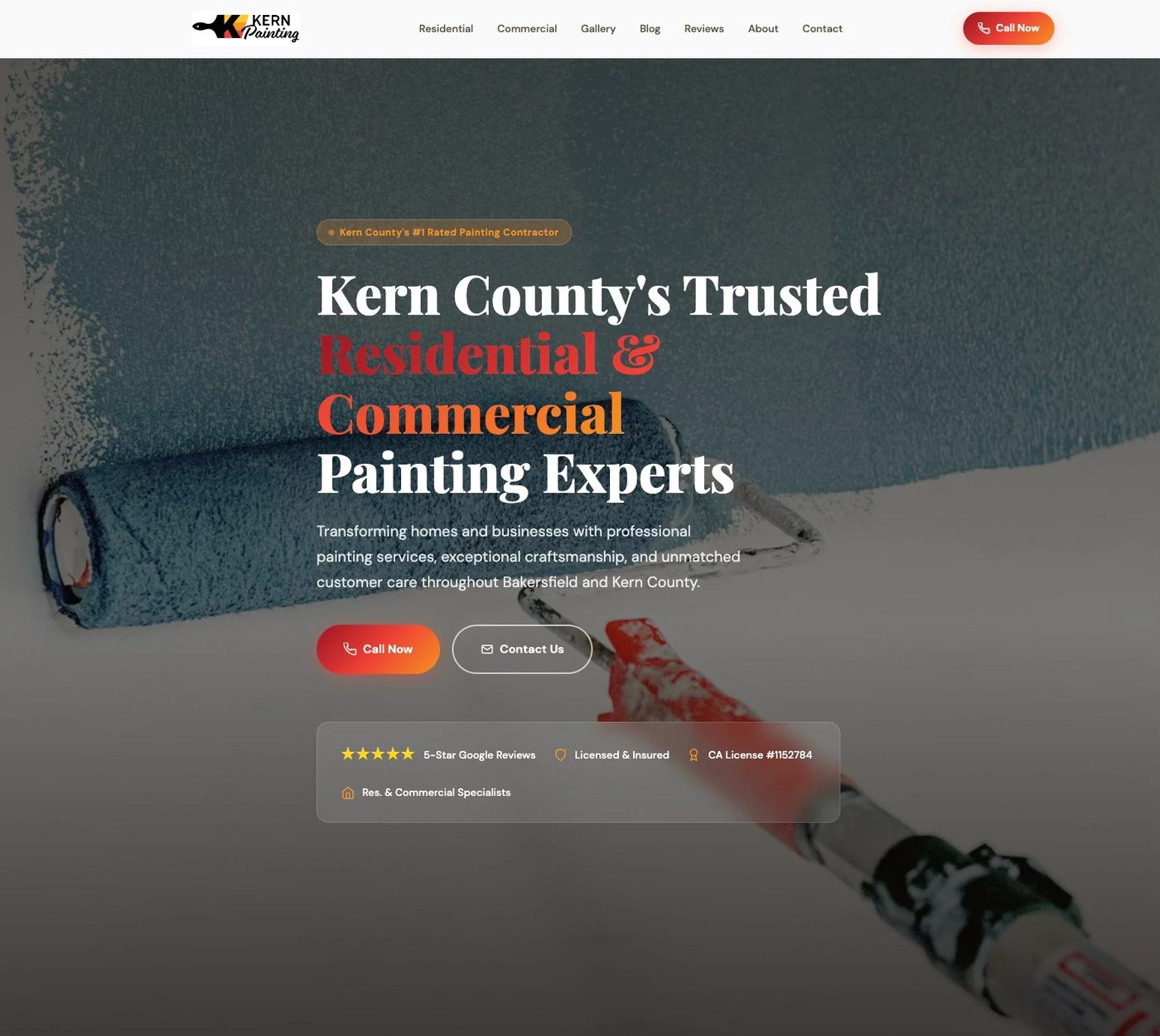 Homepage of the Kern Painting site